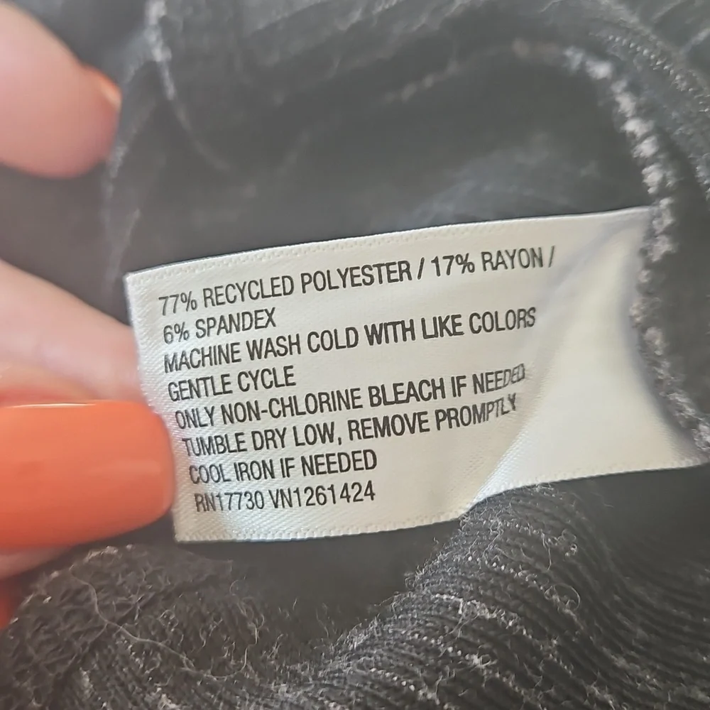 Wild Fable Gray Ribbed Long Sleeve Top - Picture 8 of 9